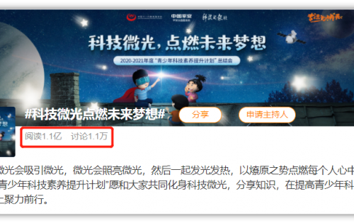 22020年青少年科技素养提升计划年度媒体传播工作情况